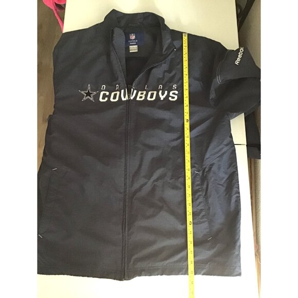 REEBOK- MENS BLUE LIGHT WEIGHT ZIP-UP CLOSURE POCKETS WINDBREAK JACKET SIZE XL - Picture 6 of 7